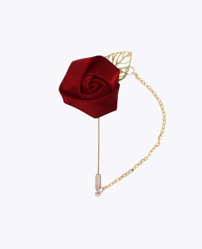 Occhiello floreale Rosso Uomo «Alfred»