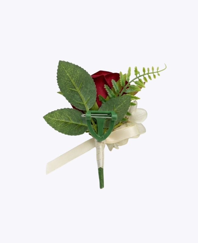Occhiello floreale Fiore Rosso Uomo «Gabriel»