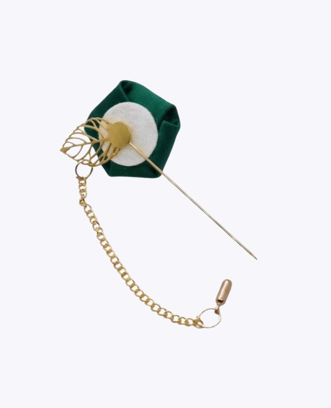 Occhiello floreale Verde Uomo «Alfred»