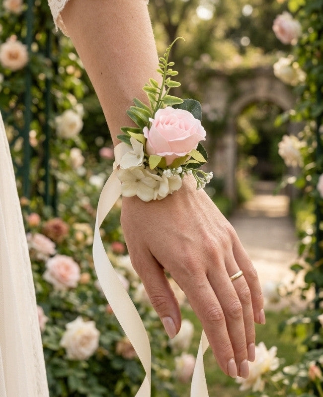 Braccialetto Fiore Rosa Donna "Gabriel"