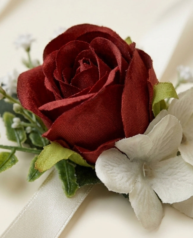 Braccialetto Fiore Rosso Donna "Gabriel"