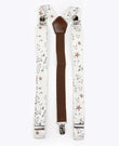 Bretelle Uomo Liberty Bianco n°8 in Cotone «Charles»