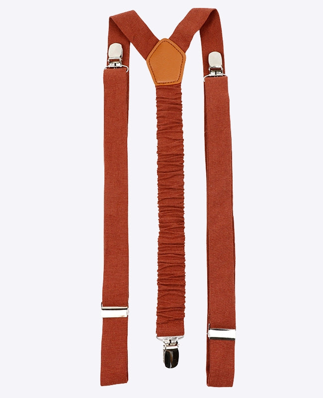 Bretelle Uomo Terracotta in Cotone «Ferdinand»