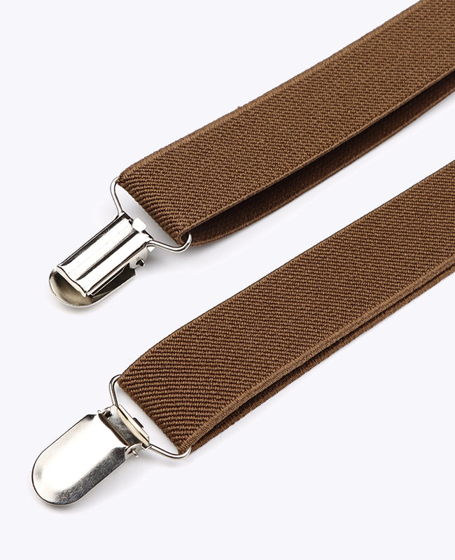 Bretelle Marrone in Cotone «Ferdinand»