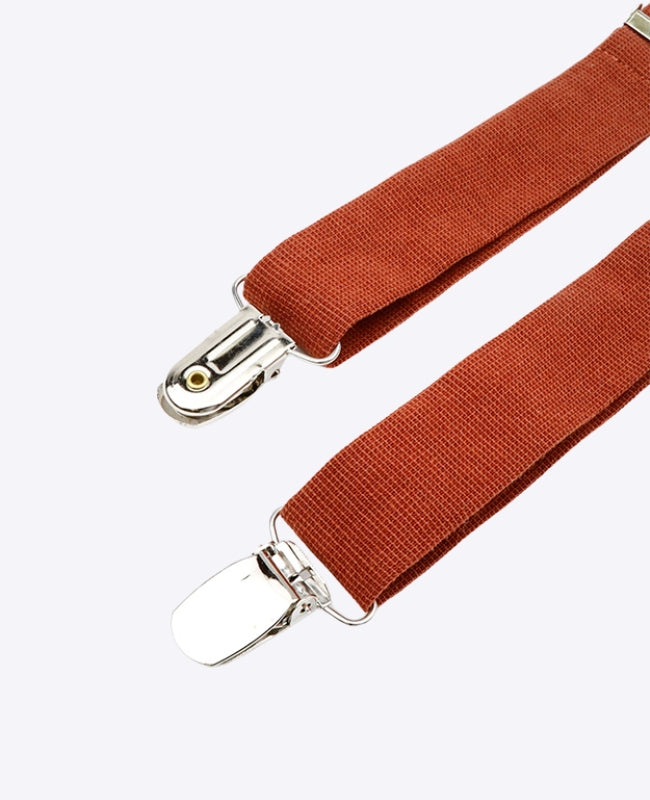 Bretelle Terracotta in Cotone «Ferdinand»