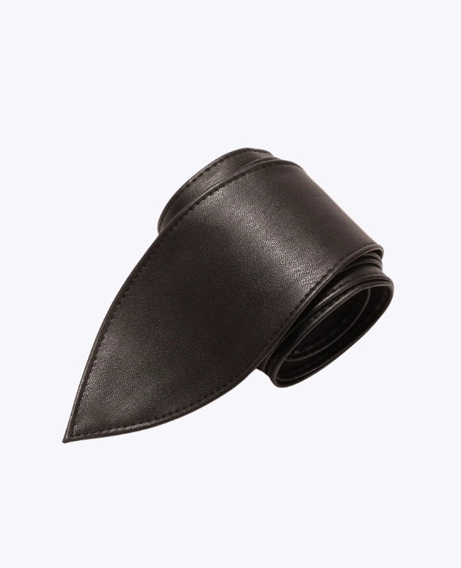 Cintura da Abito da Annodare Donna Nero in Pelle "Mathilde"