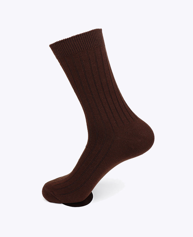 Calzini Uomo Marrone n°2 in Cotone «Maurice»