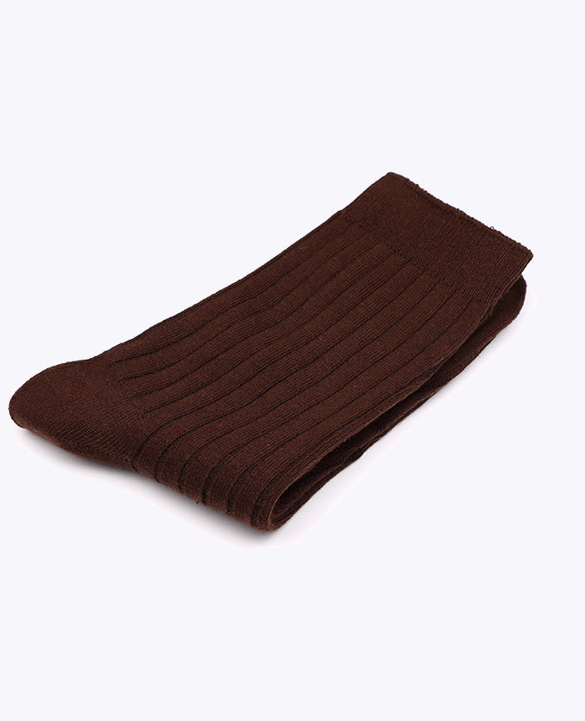 Calzini Uomo Marrone n°2 in Cotone «Maurice»