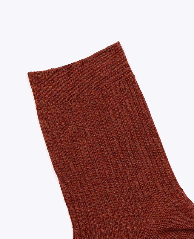Calzini Uomo Terracotta n°3 in Cotone «Maurice»