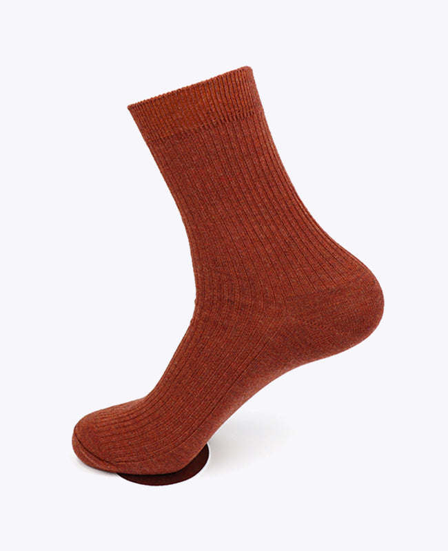 Calzini Uomo Terracotta n°3 in Cotone «Maurice»