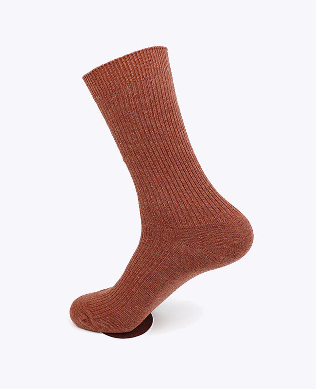 Calzini Uomo Terracotta n°4 in Cotone «Maurice»