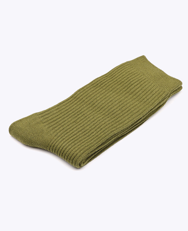 Calzini Uomo Verde n°4 in Cotone «Maurice»