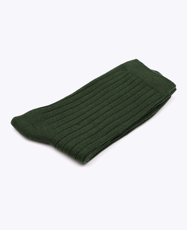 Calzini Uomo Verde n°5 in Cotone «Maurice»