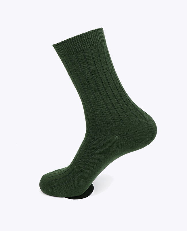 Calzini Uomo Verde n°5 in Cotone «Maurice»