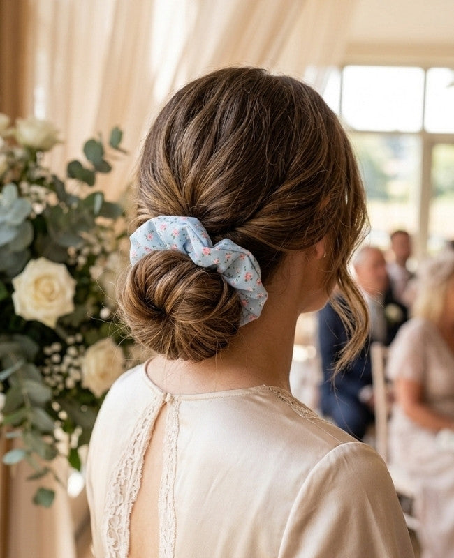 Elastico per capelli Liberty Blu n°1 Donna «Suzanne»