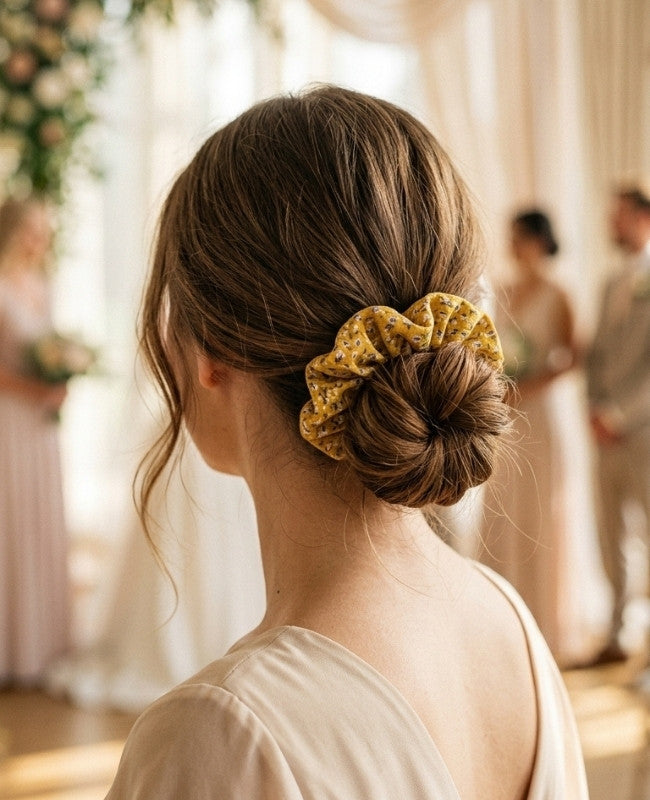 Elastico per capelli Liberty Giallo n°3 Donna «Suzanne»