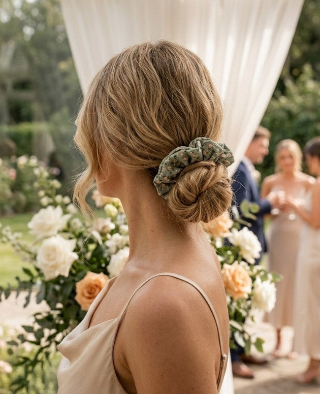 Elastico per capelli Liberty Verde n°2 Donna «Suzanne»