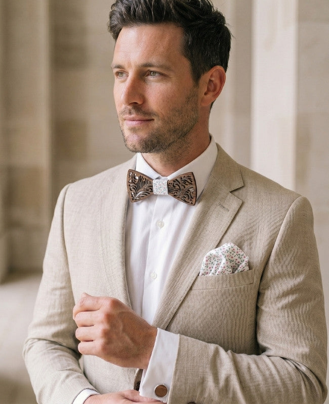 Cofanetto Papillon Liberty Uomo in Legno «Baptiste»