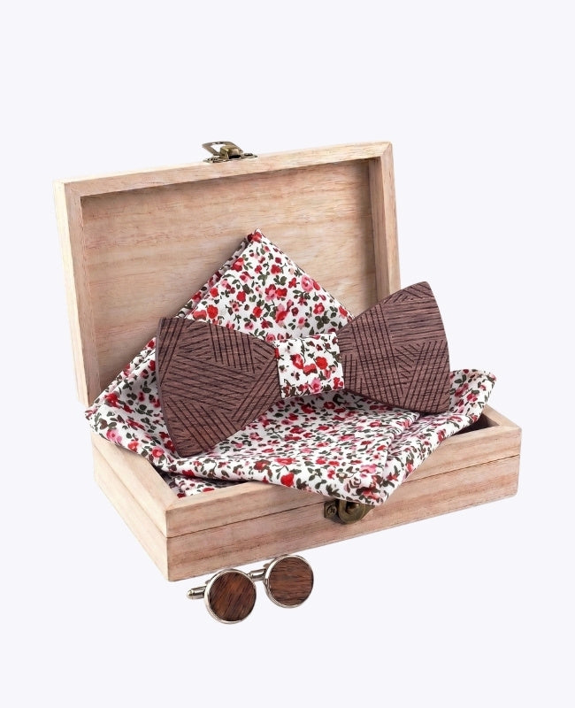 Cofanetto Papillon Liberty Uomo in Legno «Léandre»