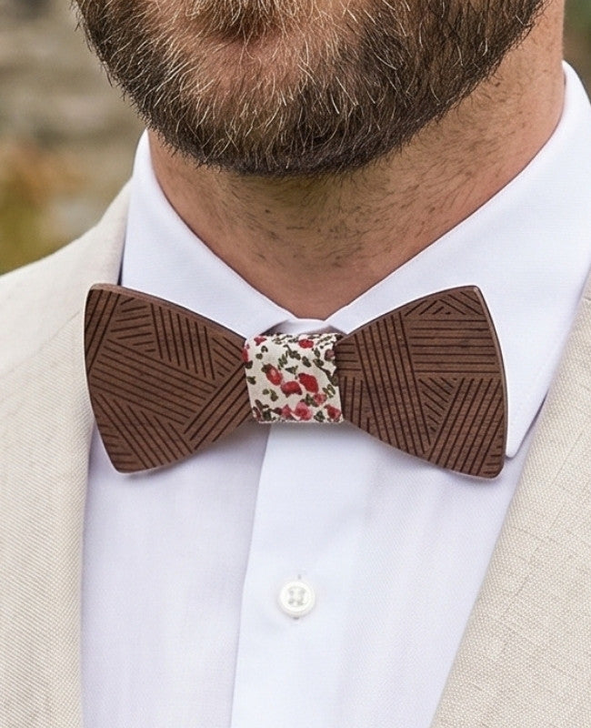 Cofanetto Papillon Liberty Uomo in Legno «Léandre»