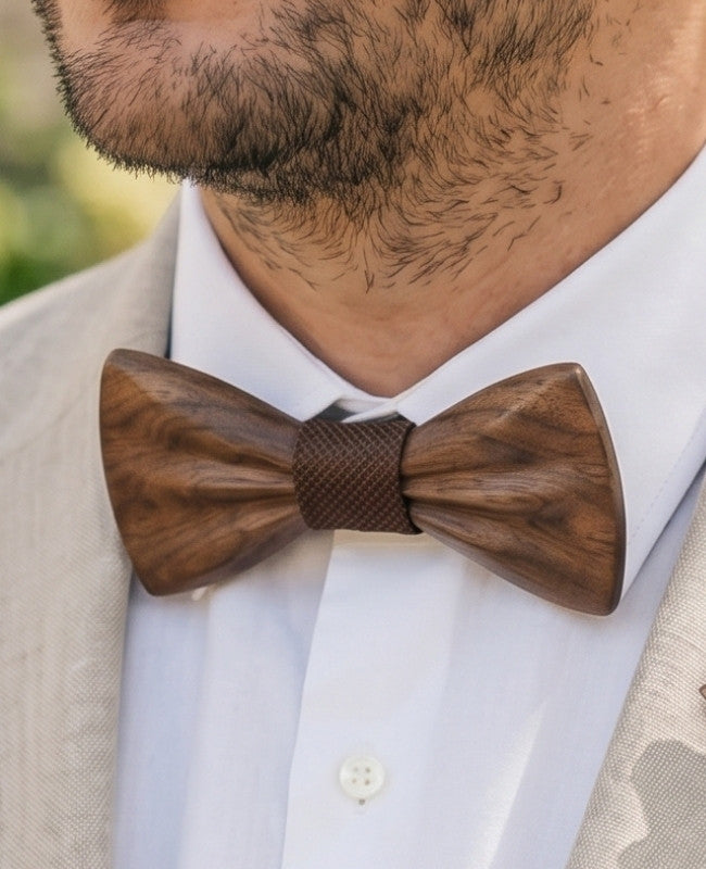 Cofanetto Papillon Marrone Uomo in Legno Scuro «Hippolyte»