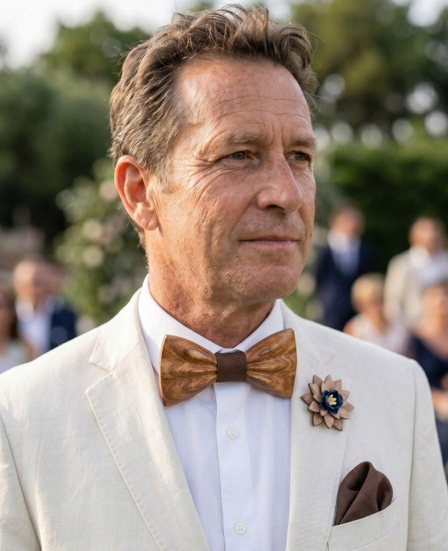 Cofanetto Papillon Marrone Uomo in Legno «Hippolyte»