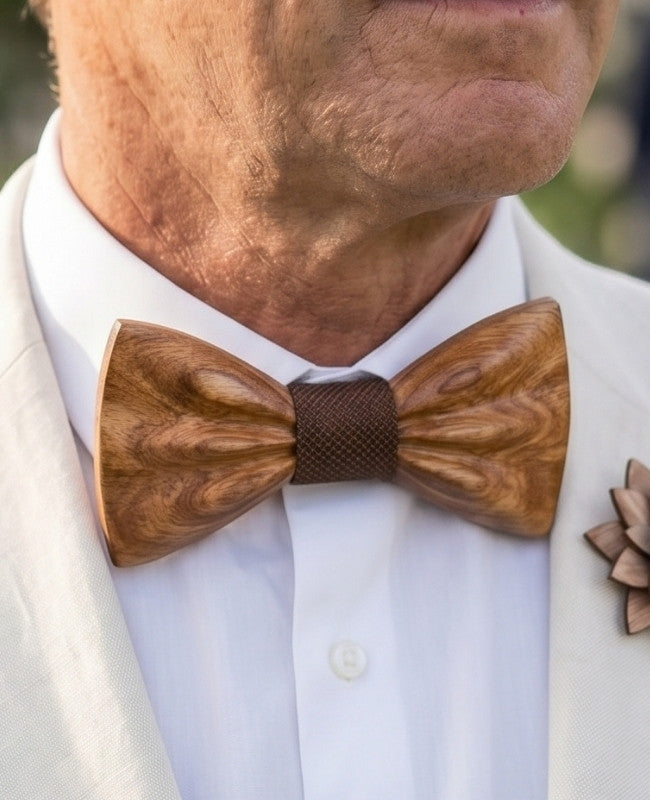 Cofanetto Papillon Marrone Uomo in Legno «Hippolyte»