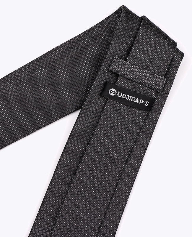Cravatta Grigio Fantasia Uomo in Seta «Edmond»