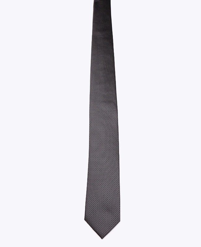 Cravatta Grigio Fantasia Uomo in Seta «Edmond»