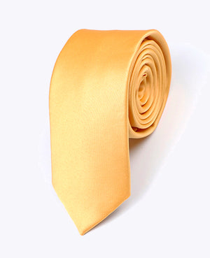 Cravatta Giallo n°1 Uomo in Poliestere «Anatole»