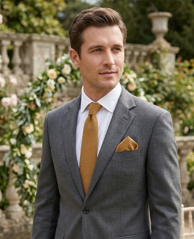 Cravatta Marrone Uomo in Cotone «Edgard»