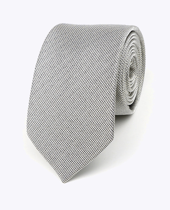 Cravatta con Paillette Argento n°1 Uomo in Poliestere | Léonard - Unipap's