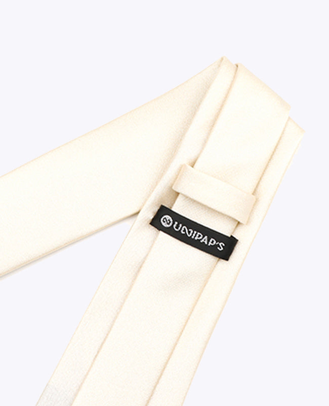 Cravatta con Paillette Bianco n°1 Uomo in Poliestere | Armand - Unipap's