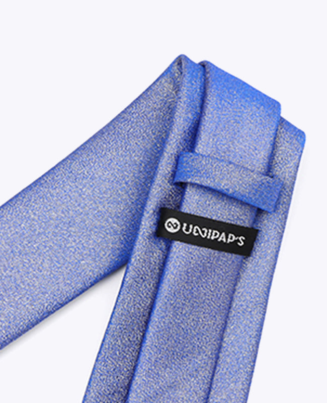 Cravatta con Paillette Blu n°2 Uomo in Poliestere | Isidore - Unipap's