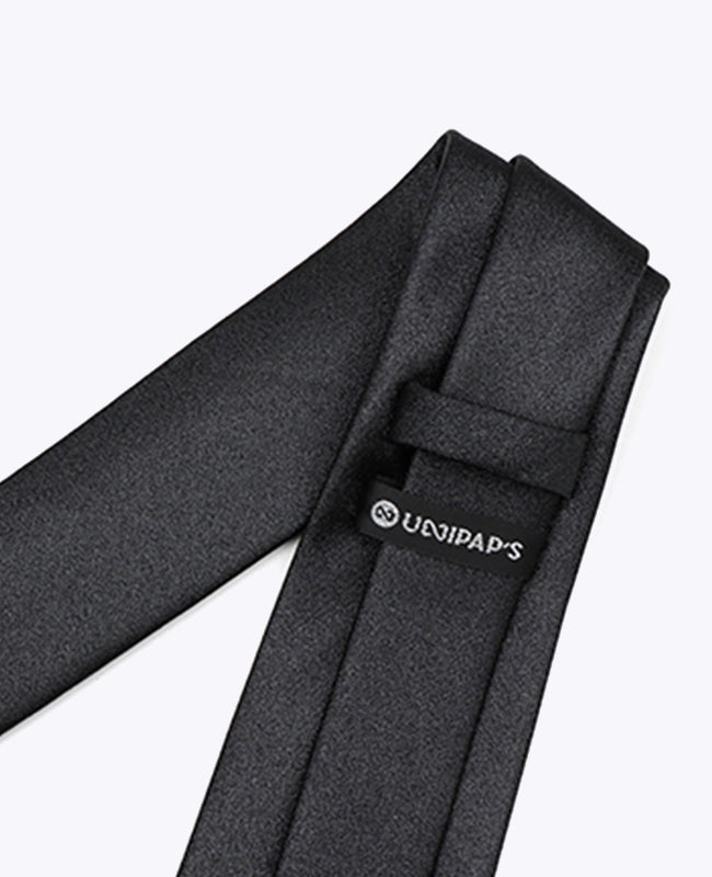 Cravatta con Paillettes Nero n°1 Uomo in Poliestere | Armand - Unipap's
