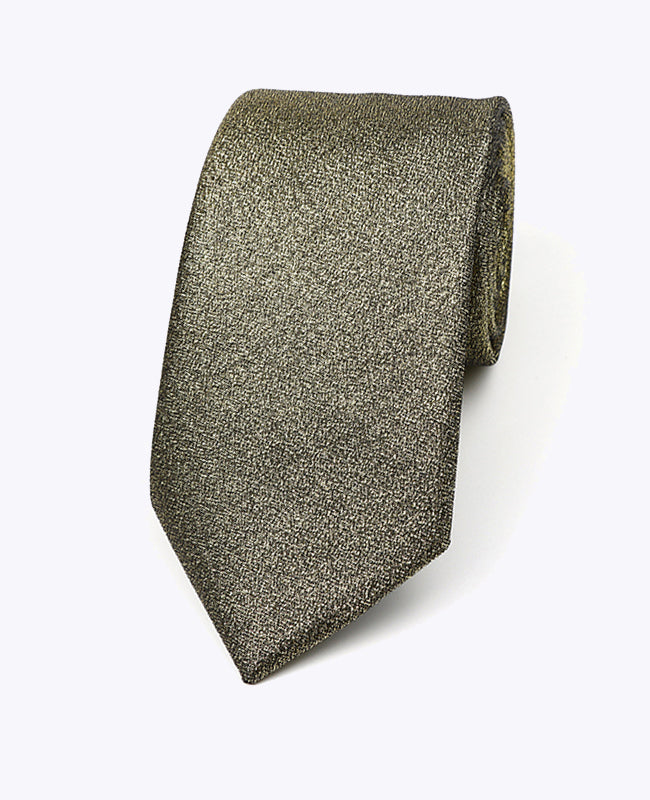 Cravatta con Paillettes Nera n°3 Uomo in Poliestere «Isidore»
