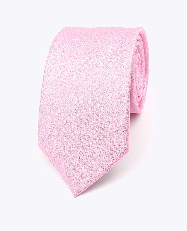 Cravatta con Paillette Rosa n°1 Uomo in Poliestere | Isidore - Unipap's