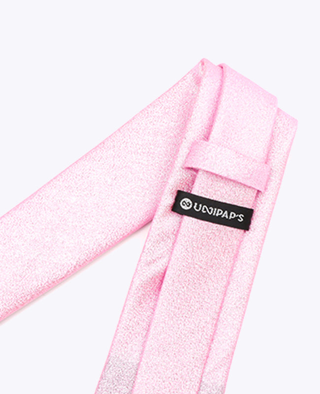 Cravatta con Paillette Rosa n°1 Uomo in Poliestere | Isidore - Unipap's