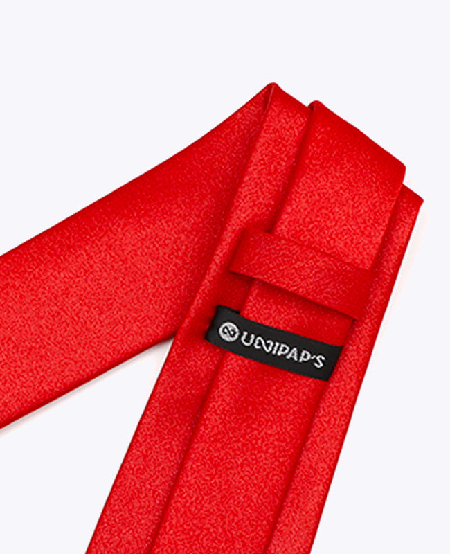 Cravatta con Paillettes Rosso n°1 Uomo in Poliestere | Armand - Unipap's