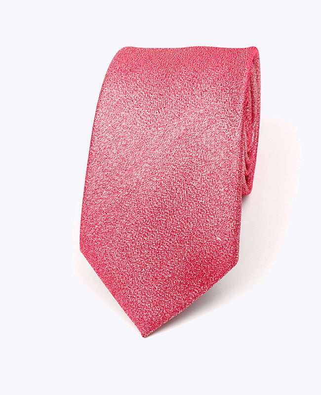 Cravatta con Paillette Rosso n°1 Uomo in Poliestere | Isidore - Unipap's