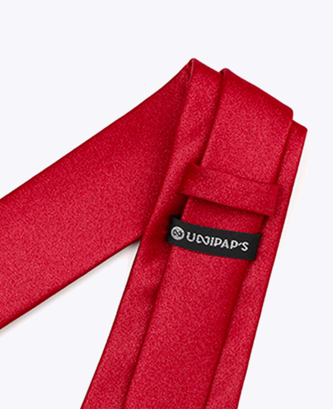 Cravatta con Paillette Rosso n°2 Uomo in Poliestere | Armand - Unipap's