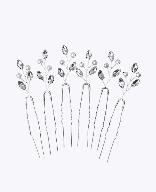Spilla Floreale Argento Donna «Camille»