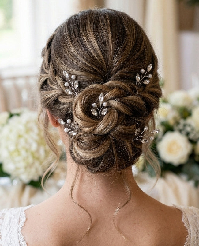 Spilla Floreale Argento Donna «Camille»
