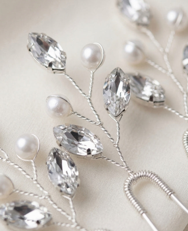Spilla Floreale Argento Donna «Camille»
