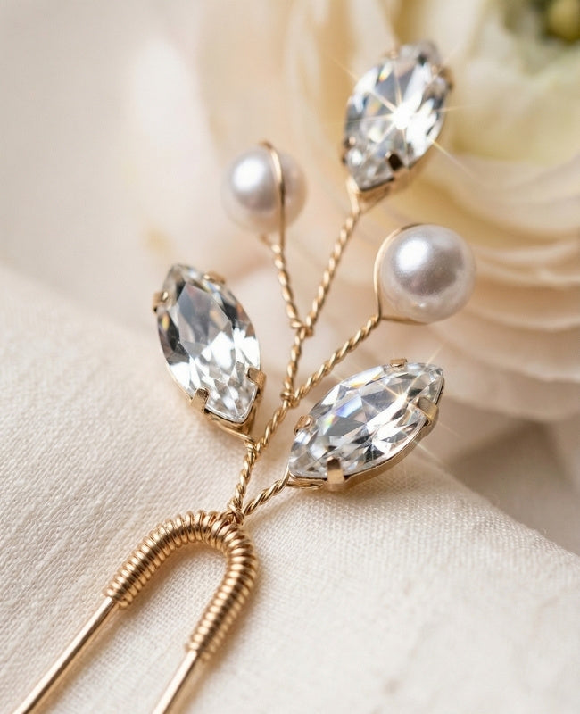 Spilla Floreale Oro Donna «Camille»