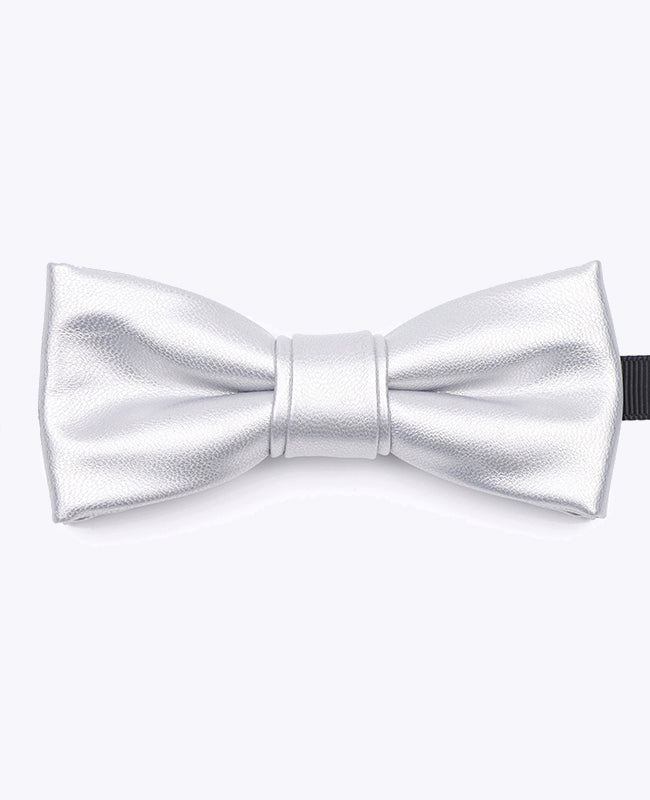 Papillon Argento Uomo in Pelle «Achille»