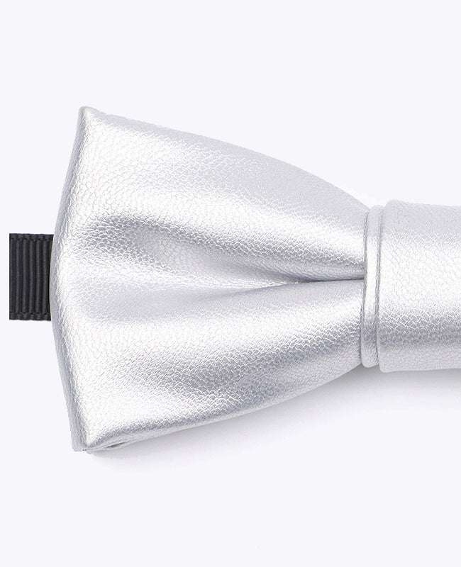 Papillon Argento Uomo in Pelle «Achille»