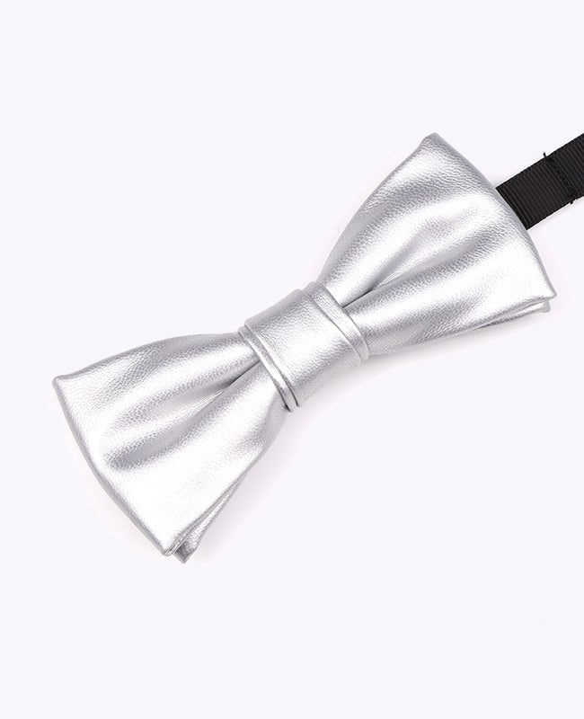 Papillon Argento Uomo in Pelle «Achille»
