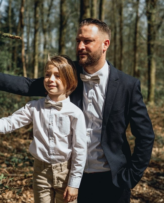 Papillon Beige Uomo in Cotone «Edgard»