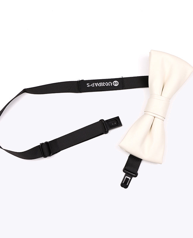 Papillon Bianco Uomo in Pelle «Achille»